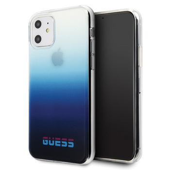 Etui Guess iPhone 11 niebieski gradient hard case California GUHCN61DGCNA