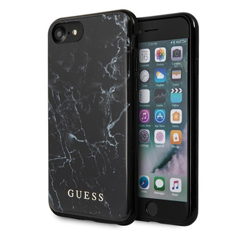 Etui Guess iPhone 7/8/SE 2020 czarny Mable GUHCI8PCUMABK