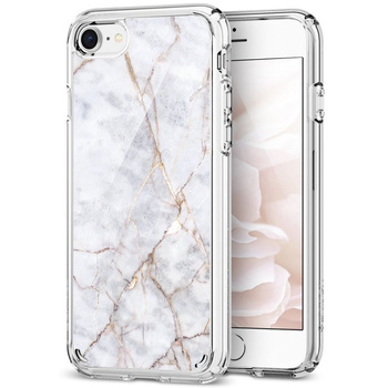 Spigen Ultra Hybrid 2 iPhone 7/8 marble carrara white