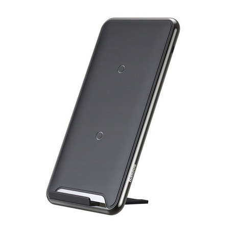 Baseus ładowarka indukcyjna Three-coil z podstawką - usb typ C ( 2w1 leżąca/stojąca)
