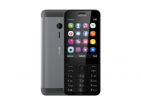 Nokia 230 czarno - ciemno srebrny