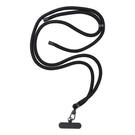 Zawieszka do telefonu z regulacją długości czarna max. 82,5cm