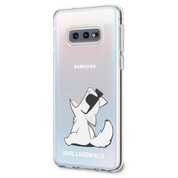 Etui Karl Lagerfeld Samsung S10E transparent Choupette Fun KLHCS10LCFNRC