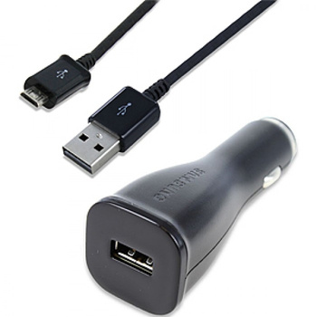 Ładowarka samochodowa Samsung micro usb wtyczka + kabel ECA-P10XBE  2A bulk