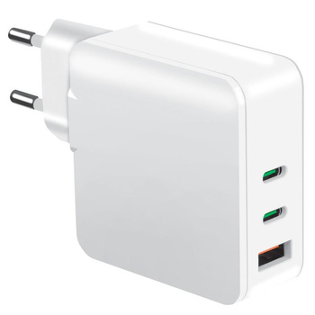 Ładowarka sieciowa 2x usb Typ C + usb QC 65W eXtreme biała