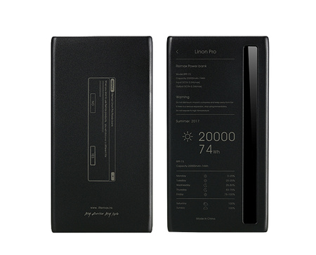Power Bank Remax RPP-73 20000mAh czarny polimerowy