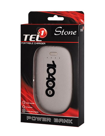 Power Bank STONE 10400mAh szary