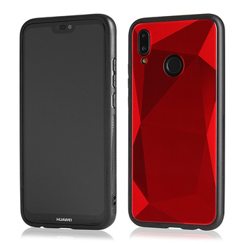 Etui Glass PRISM iPhone X / XS czerwone