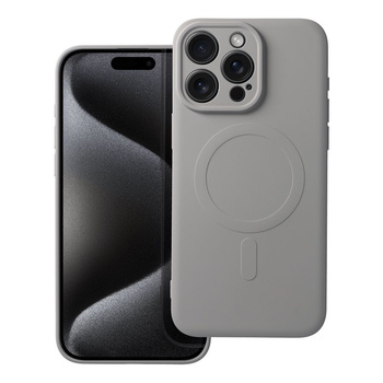 Etui z MagSafe iPhone 15 Pro Max szare