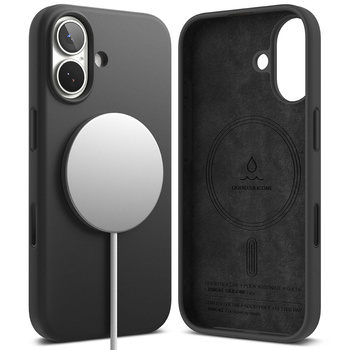 Ringke Silicone z magsafe iPhone 17 black