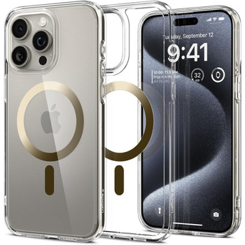 Spigen Ultra Hybrid z MagSage iPhone 15 Pro Max Gold