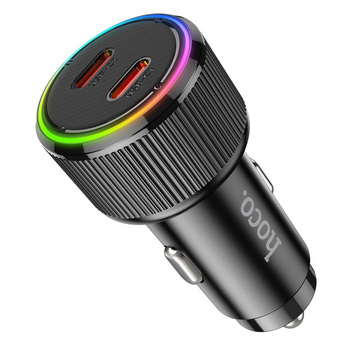 Hoco ładowarka samochodowa NZ14 2xusb C PD 50W