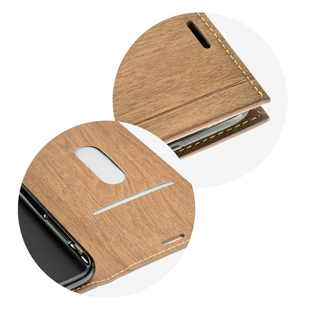 Kabura Smart WOOD iPhone 7 / 8 brązowa