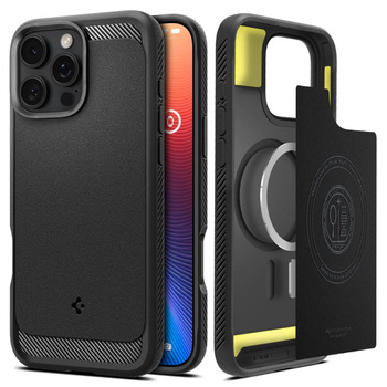 Spigen Rugged Armor z MagSafe iPhone 16 Pro black