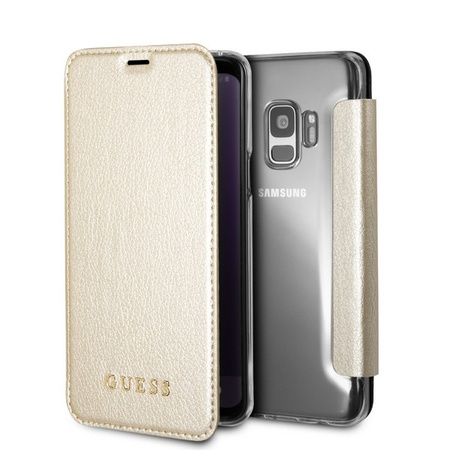 Etui Guess Samsung S9 book różowo-złote Iridescent GUFLBKS9IGLTRG