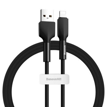 Baseus kabel Silica Gel iPhone - Lightning 1m czarny 2.4A