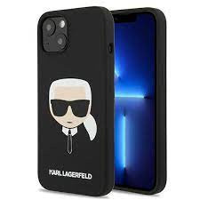Etui Karl Lagerfeld iPhone 13 Silicone Karl`s Head czarny KLHCP13MSLKHBK