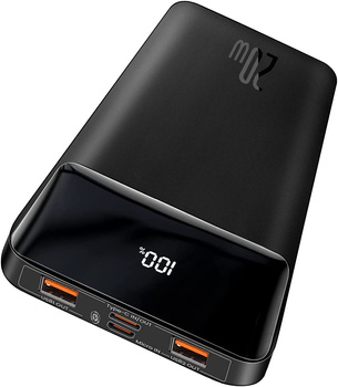 Baseus Power Bank 10000mAh / 20W 4 usb : 2xusb, 1xmicro usb, 1xTyp C z wyświetlaczem