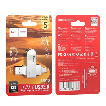 Pendrive Hoco usb + typ C 128gb usb 3.0