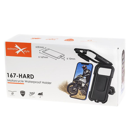 Uchwyt motocyklowy Hard 167 antywibracyjny