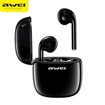 Awei T28 słuchawki bezprzewodowe bluetooth 5.0 + stacja dokująca czarne