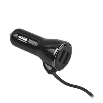 Ładowarka samochodowa Ampere usb Typ C + 2x usb 4A czarna ACCC2U4B