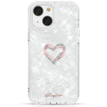 Etui KINGXBAR iPhone 13 Pro Max z kryształami Swarovskiego Epoxy białe