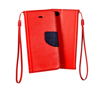 Kabura Book Fancy Samsung S6 Edge czerwono-granatowa