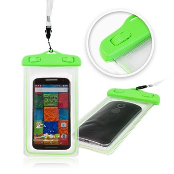 Futerał wodoodporny Glow 4,8-5,8" 175x105mm zielony