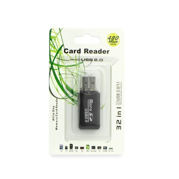 Czytnik kart pamięci usb 2.0 czarny