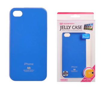 Etui Mercury Jelly iPhone 4 4S niebieski