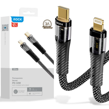Rock Z21 kabel typ C - iPhone 33W PD 120cm czarny