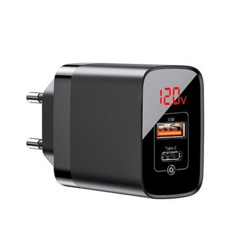Baseus ładowarka sieciowa Mirror USB QC + PD 18W