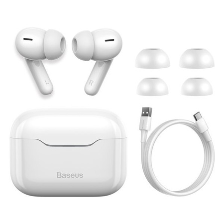Baseus słuchawki bezprzewodowe bluetooth 5.0  S1 białe