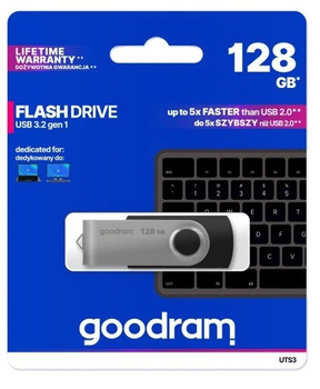 Pendrive Goodram UTS3 128gb czarny usb 3.2