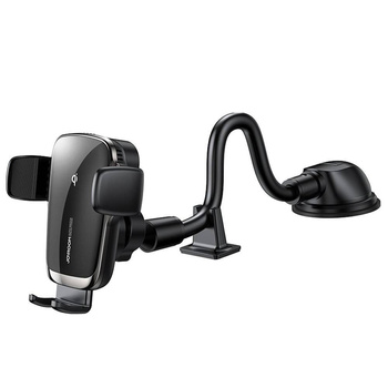 Uchwyt samochodowy Joyroom JR-ZS248 automatyczny z ładowaniem bezprzewodowym Quick Charge 15W mocowany na kokpit na długim ramie