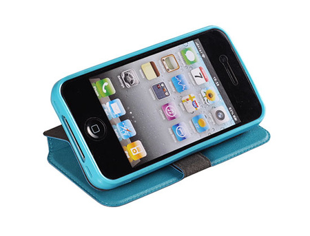 Kabura book iPhone 5 niebieska