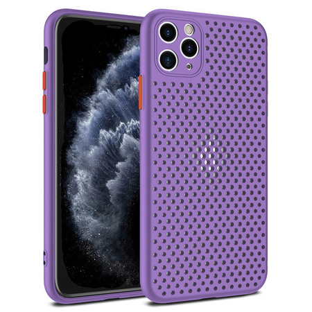 Etui oddychające Samsung A51 fioletowe