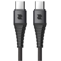 Rock Space kabel usb 2 x usb typ C Power Delivery wzmacniany 3A 60W Z11 100cm czarny