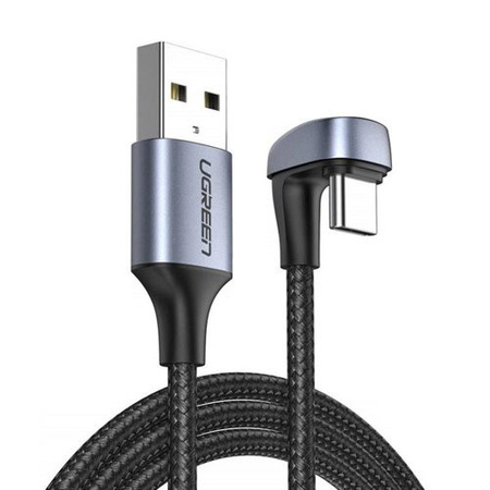 Ugreen kabel dla graczy jednostronnie kątowy usb typ C 100cm 3A 18W