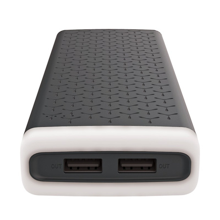 Power Bank Platinet 20000mAh + LED czarny polymer 2.1A