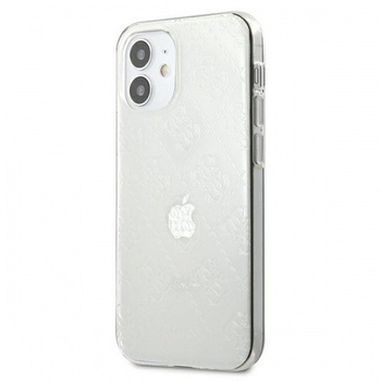 Etui Guess iPhone 12 Mini 5.4" transparet hard case 4G 3D Pattern Collection GUHCP12S3D4GTR