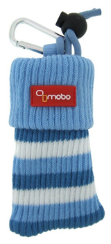 Skarpeta Mobo paski niebiesko – białe