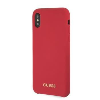 Etui Guess iPhone X/Xs czerwone hard case silicone GUHCPXLSGLRE