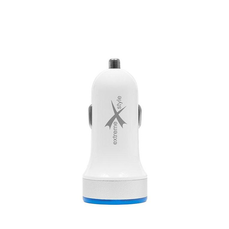 Ładowarka samchodowa Ampere mini 2 usb 2.1A biała ACC2U21SW