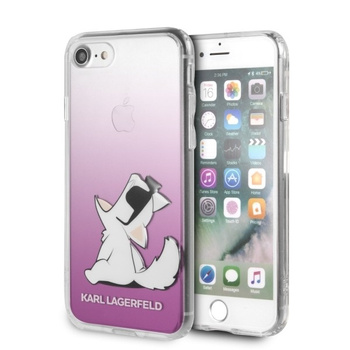 Etui Karl Lagerfeld iPhone 7/8/SE2 hard case różowy Choupette Fun KLHCI8CFNRCPI