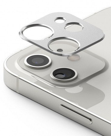 Ringke ochronna nakładka na tylni aparat iPhone 12 mini srebrna