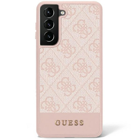 Etui Guess Samsung S23+ Plus różowy hard case 4G Stripe Collection GUHCS23MG4GLPI