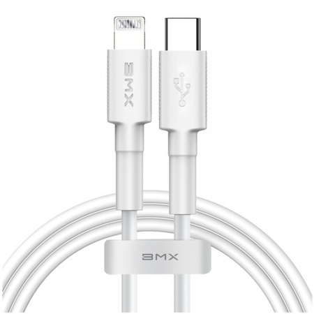 Baseus kabel BMX typ C - Lightning Power Delivery biały 18W 120cm z certyfikatem MFI