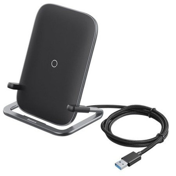 Baseus ładowarka indukcyjna Rib 15W czarna quick charge